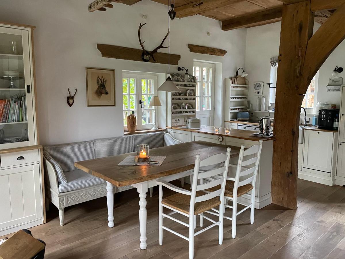 Gemuetliches Fachwerkhaus Am See Mit Kamin Warendorf Exteriér fotografie