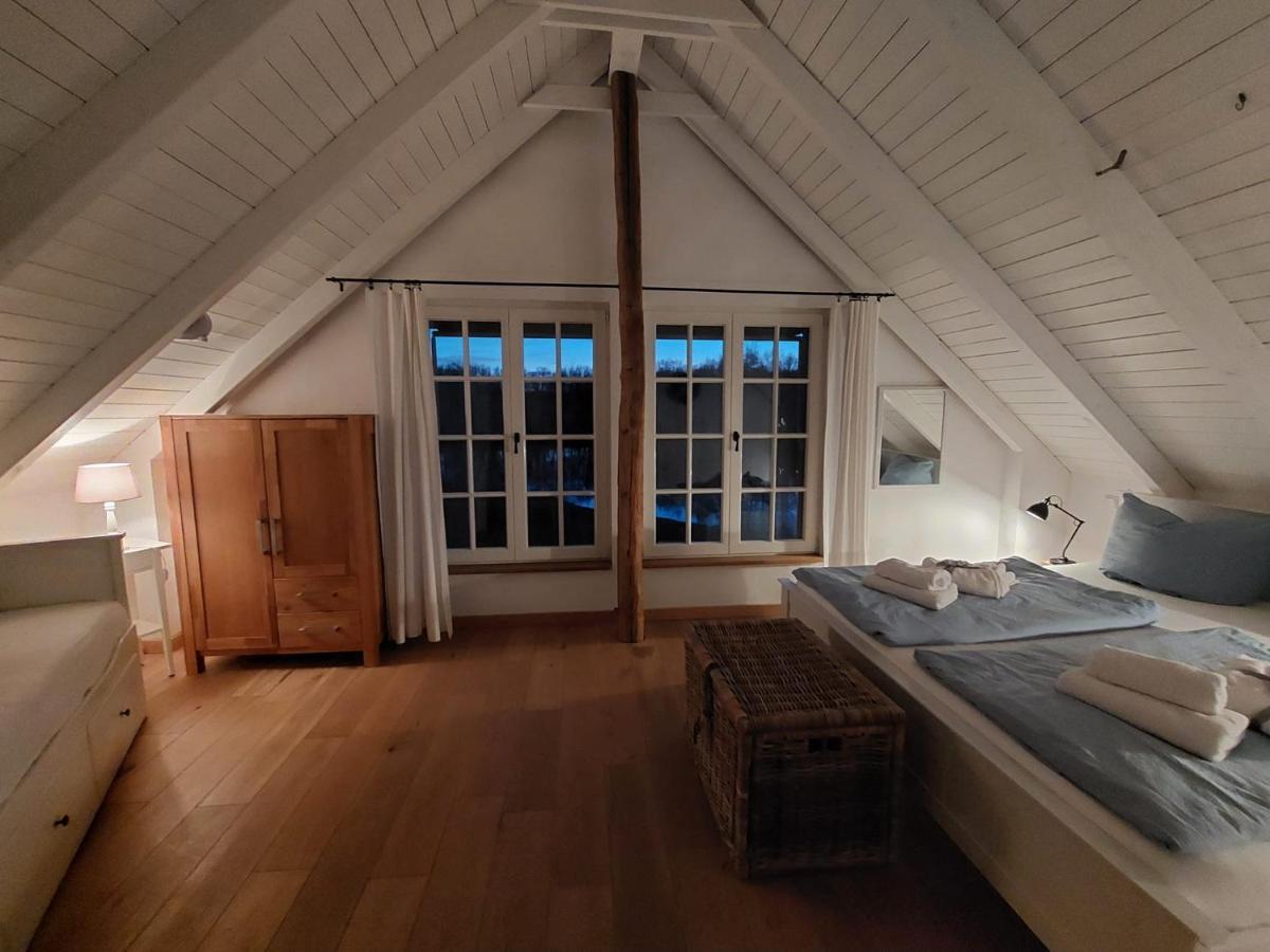 Gemuetliches Fachwerkhaus Am See Mit Kamin Warendorf Exteriér fotografie