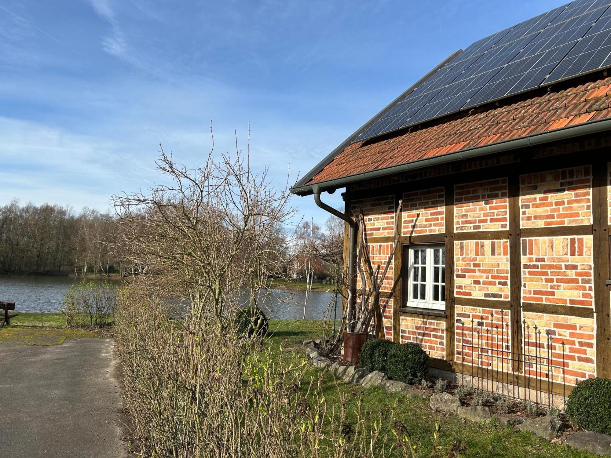 Gemuetliches Fachwerkhaus Am See Mit Kamin Warendorf Exteriér fotografie